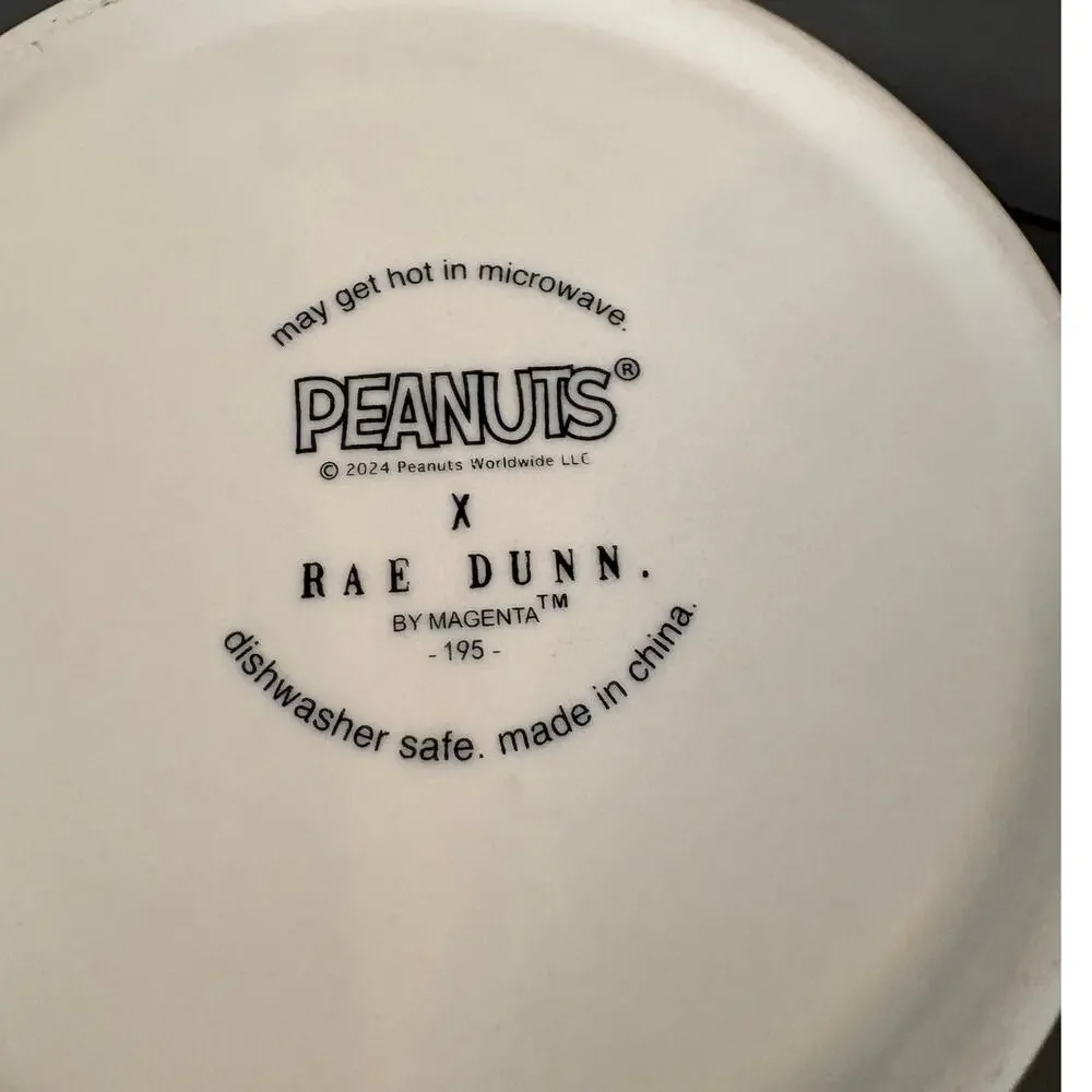 Rae Dunn Peanuts Snoopy Pet Christmas Bowl